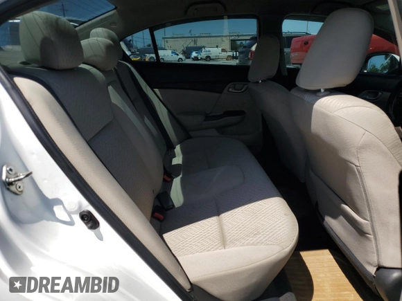 2015 Honda Civic Sedan LX with VIN 19XFB2F54FE214704, listed as a Copart auction lot 52505895 with 110,497 mi miles and Salvage Title. Bid and sale history available at carsss.com. Image 10.