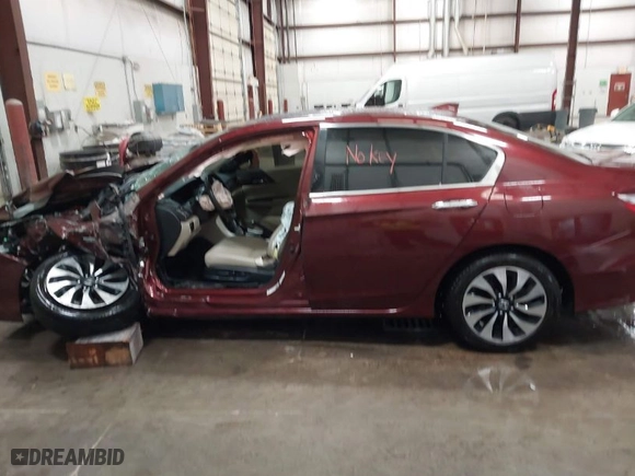 2017 Honda Accord Hybrid EX-L with VIN JHMCR6F52HC023376, listed as a IAAI auction lot 41928666 with 1 mi miles. Bid and sale history available at carsss.com. Image 14.