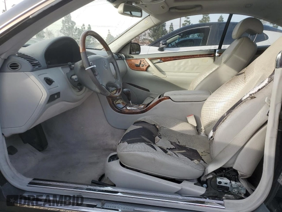 2003 Mercedes-Benz CL 5.0L with VIN WDBPJ75J03A037245, listed as a Copart auction lot 87336204 with 152,357 mi miles and Salvage Title. Bid and sale history available at carsss.com. Image 7.