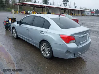 2012 Subaru Impreza Sedan 2.0i Premium with VIN JF1GJAD64CH012406, listed as a IAAI auction lot 41993378 with 96,706 mi miles. Bid and sale history available at carsss.com. Image 3.