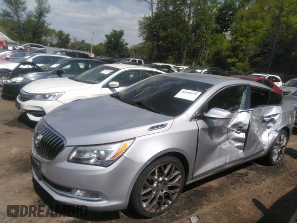 2014 Buick LaCrosse Leather with VIN 1G4GB5G37EF106788, listed as a IAAI auction lot 40954480 with 107,866 mi miles. Bid and sale history available at carsss.com. Image 2.