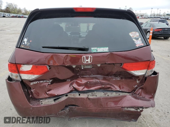 2016 Honda Odyssey EX-L with VIN 5FNRL5H6XGB090502, listed as a Copart auction lot 50062145 with 75,950 mi miles and Salvage Title. Bid and sale history available at carsss.com. Image 6.