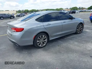 2015 Chrysler 200 S with VIN 1C3CCCBB1FN646524, listed as a IAAI auction lot 42048085 with 108,280 mi miles and . Bid and sale history available at DreamBid. Image 4.