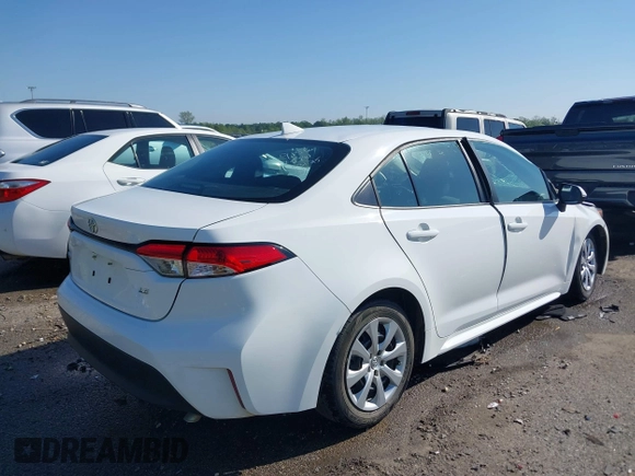 2023 Toyota Corolla LE with VIN 5YFB4MDE8PP069156, listed as a IAAI auction lot 42041707 with 49,568 mi miles and . Bid and sale history available at DreamBid. Image 4.