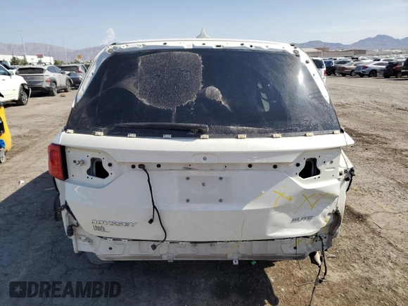 2019 Honda Odyssey Elite with VIN 5FNRL6H95KB041703, listed as a Copart auction lot 63347465 with 77,829 mi miles and Salvage title. Bid and sale history available at DreamBid. Image 6.