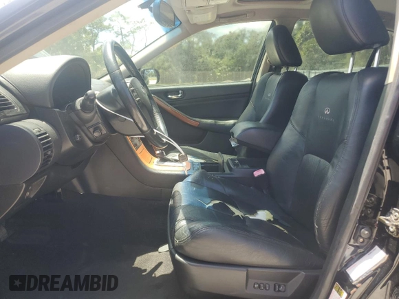 2005 Infiniti G35 with VIN JNKCV51F75M313074, listed as a Copart auction lot 54446015 with 203,991 mi miles and Salvage Title. Bid and sale history available at DreamBid. Image 7.
