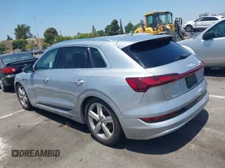 2019 Audi e-tron Prestige with VIN WA1VAAGE9KB010814, listed as a IAAI auction lot 42632795 with 90,497 mi miles and . Bid and sale history available at DreamBid. Image 3.