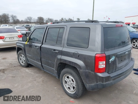 2016 Jeep Patriot Sport with VIN 1C4NJPBB3GD569549, listed as a IAAI auction lot 42210302 with 110,732 mi miles and . Bid and sale history available at carsss.com. Image 3.