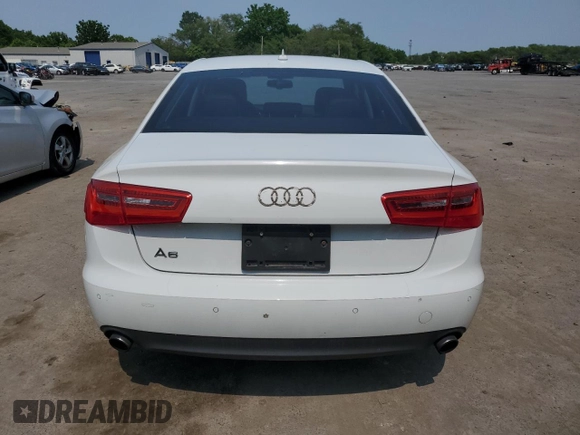 2013 Audi A6 Premium Plus with VIN WAUGFAFCXDN087416, listed as a Copart auction lot 59967605 with 112,279 mi miles and Salvage title. Bid and sale history available at DreamBid. Image 6.