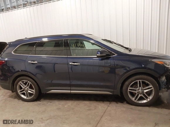 2017 Hyundai Santa Fe Limited Ultimate with VIN KM8SRDHF6HU206583, listed as a IAAI auction lot 41344261 with 167,766 mi miles. Bid and sale history available at carsss.com. Image 14.
