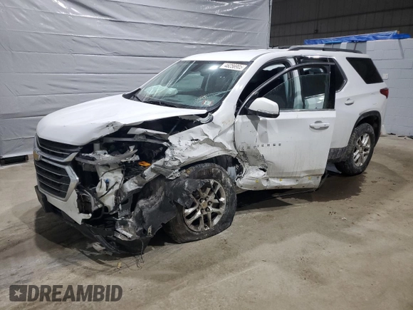 2019 Chevrolet Traverse LT Cloth with VIN 1GNEVGKW0KJ194146, listed as a Copart auction lot 46256905 with 118,487 mi miles and Salvage Title. Bid and sale history available at carsss.com. Image 1.