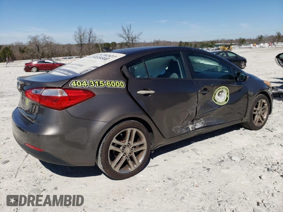2015 Kia Forte LX with VIN KNAFX4A68F5334379, listed as a Copart auction lot 46833825 with 181,072 mi miles and Salvage Title. Bid and sale history available at DreamBid. Image 3.