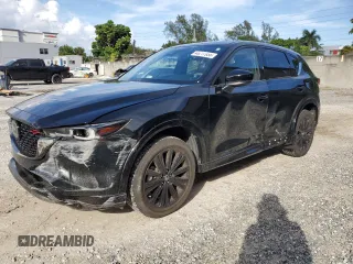 2022 Mazda CX-5 2.5 Turbo with VIN JM3KFBAY8N0619340, listed as a Copart auction lot 46217955 with 13,604 mi miles and Salvage Title. Bid and sale history available at carsss.com. Image 1.