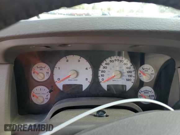 2005 Dodge Ram 2500 SLT with VIN 3D7KR28C65G708240, listed as a Copart auction lot 44208785 with 0 mi miles and Salvage Title. Bid and sale history available at carsss.com. Image 9.