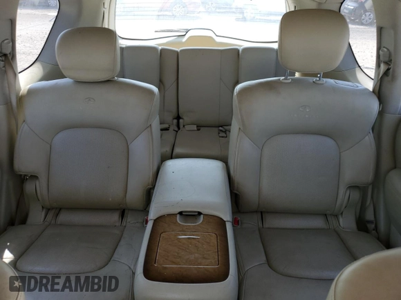 2012 Infiniti QX56 7-passenger with VIN JN8AZ2NF9C9517580, listed as a Copart auction lot 66382334 with 176,182 mi miles and Clean Title. Bid and sale history available at carsss.com. Image 10.