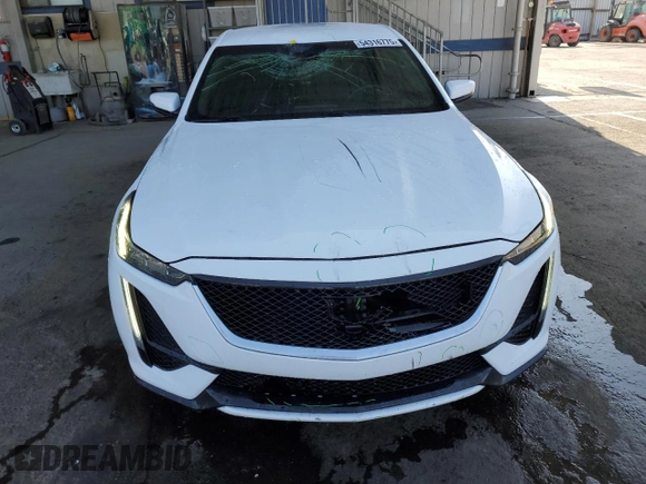 2020 Cadillac CT5 Sport with VIN 1G6DP5RK9L0128940, listed as a Copart auction lot 54316775 with 51,011 mi miles and Salvage title. Bid and sale history available at DreamBid. Image 5.
