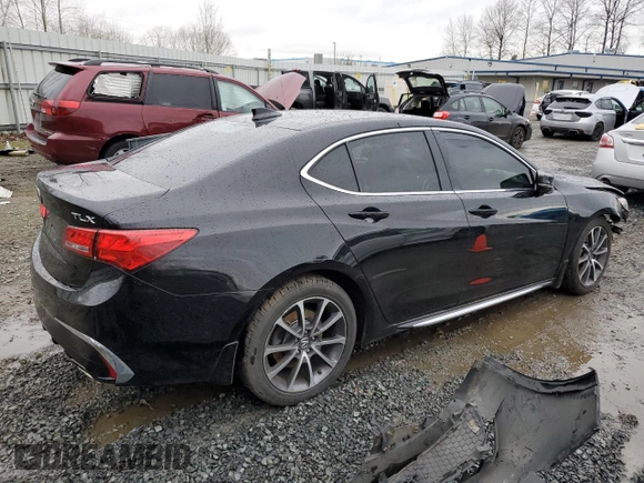 2018 Acura TLX w/Technology Pkg with VIN 19UUB2F58JA007690, listed as a Copart auction lot 87013584 with 136,048 mi miles and Salvage Title. Bid and sale history available at carsss.com. Image 3.