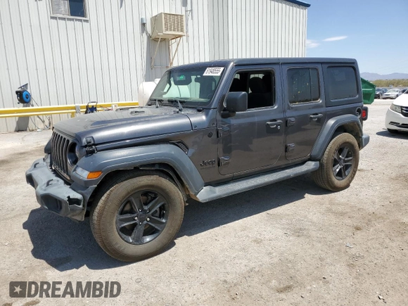 2022 Jeep Wrangler Unlimited Sport S with VIN 1C4HJXDG7NW119880, listed as a Copart auction lot 61948555 with 31,381 mi miles and Salvage title. Bid and sale history available at DreamBid. Image 1.