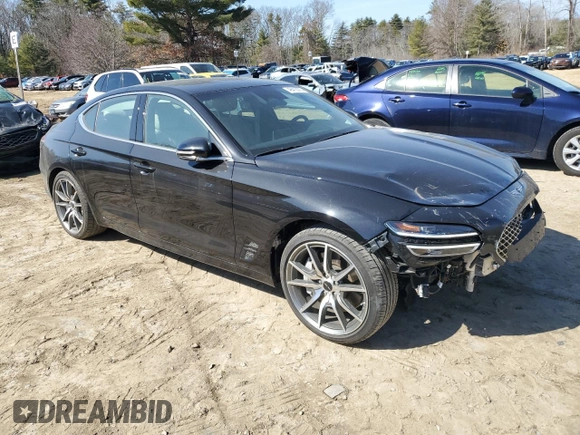2024 Genesis G70 2.5T with VIN KMTG34SC5RU143084, listed as a Copart auction lot 49413075 with 12,447 mi miles and Clean title. Bid and sale history available at DreamBid. Image 4.