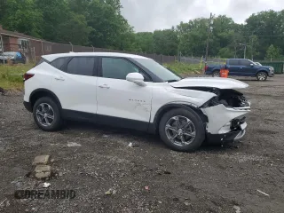 2023 Chevrolet Blazer LT with VIN 3GNKBCR46PS186485, listed as a Copart auction lot 57138845 with 31,588 mi miles and Salvage title. Bid and sale history available at DreamBid. Image 4.