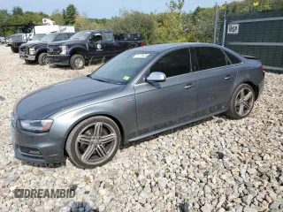 2016 Audi S4 Premium Plus with VIN WAUBGAFL8GA000812, listed as a Copart auction lot 71779324 with 152,612 mi miles and Salvage Title. Bid and sale history available at carsss.com. Image 1.