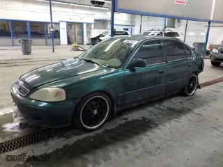 2000 Honda Civic EX with VIN 1HGEJ8542YL062220, listed as a Copart auction lot 44871415 with 320,344 mi miles and Salvage Title. Bid and sale history available at carsss.com. Image 1.