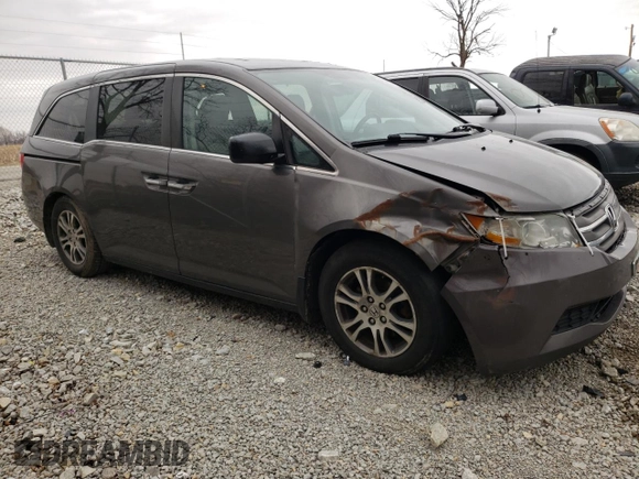 2013 Honda Odyssey EX-L with VIN 5FNRL5H68DB044162, listed as a Copart auction lot 49541385 with 262,550 mi miles and Clean Title. Bid and sale history available at carsss.com. Image 4.