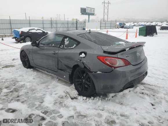 2010 Hyundai Genesis Coupe Premium with VIN KMHHT6KD7AU018708, listed as a Copart auction lot 85111334 with 0 mi miles and Salvage Title. Bid and sale history available at carsss.com. Image 2.