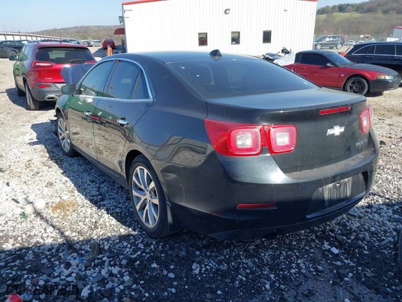 2013 Chevrolet Malibu LTZ with VIN 1G11H5SA6DF217077, listed as a IAAI auction lot 41779449 with 150,412 mi miles. Bid and sale history available at carsss.com. Image 3.