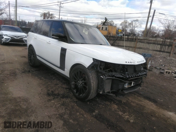 2018 Land Rover Range Rover with VIN SALGR2RV6JA383848, listed as a IAAI auction lot 41938173 with 93,534 mi miles and . Bid and sale history available at DreamBid. Image 1.