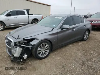 2014 Infiniti Q50 Hybrid Sport with VIN JN1AV7AP9EM691347, listed as a Copart auction lot 84861304 with Not Provided miles and Salvage Title. Bid and sale history available at carsss.com. Image 1.