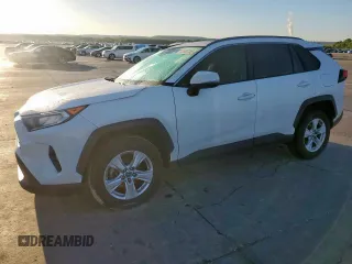 2019 Toyota RAV4 XLE with VIN JTMW1RFV6KD512405, listed as a Copart auction lot 53965385 with 92,066 mi miles and Salvage Title. Bid and sale history available at DreamBid. Image 1.