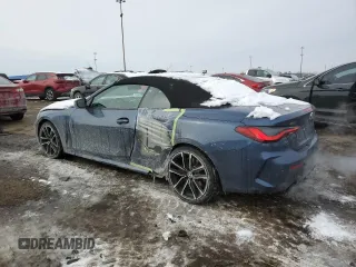 2023 BMW 4 Series 430i xDrive with VIN WBA43AT00PCL57081, listed as a Copart auction lot 44983365 with 9,821 mi miles and Salvage Title. Bid and sale history available at DreamBid. Image 2.