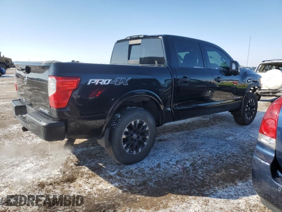 2017 Nissan Titan SV with VIN 1N6AA1E58HN554233, listed as a Copart auction lot 45388595 with 83,813 mi miles and Salvage Title. Bid and sale history available at DreamBid. Image 3.