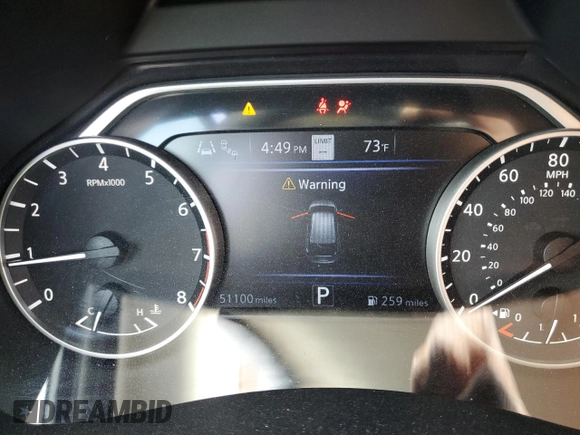 2020 Nissan Murano SL with VIN 5N1AZ2CJ2LN151712, listed as a Copart auction lot 56935635 with 51,100 mi miles and Salvage title. Bid and sale history available at DreamBid. Image 9.
