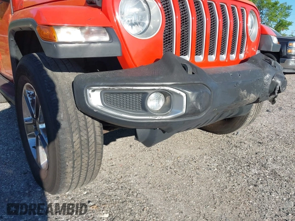 2018 Jeep Wrangler Unlimited Sahara with VIN 1C4HJXEG3JW323634, listed as a IAAI auction lot 41853471 with 126,531 mi miles. Bid and sale history available at carsss.com. Image 17.