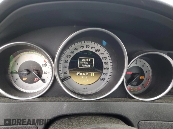 2012 Mercedes-Benz C 300 Sport with VIN WDDGF8BBXCR193158, listed as a Copart auction lot 57283155 with 108,486 mi miles and Salvage title. Bid and sale history available at DreamBid. Image 9.