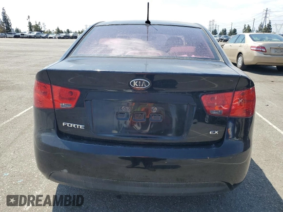 2011 Kia Forte EX with VIN KNAFU4A2XB5405274, listed as a Copart auction lot 54438995 with 78,088 mi miles and Salvage Title. Bid and sale history available at carsss.com. Image 6.