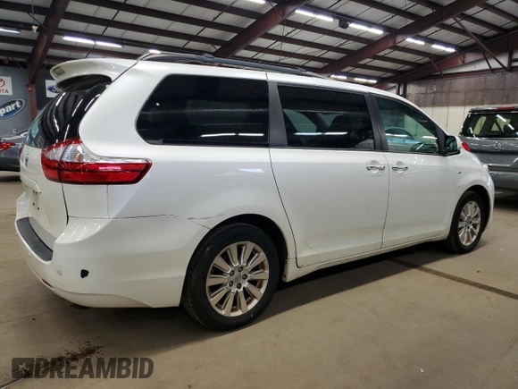 2016 Toyota Sienna Limited z VIN 5TDDK3DC1GS129633, wystawiony jako Copart lot #60228475 z przebiegiem 168 780 mil mil oraz Czysty tytuł • Clean title. Historia ofert i sprzedaży dostępna na DreamBid. Obrazek 3.