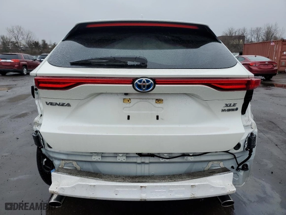 2021 Toyota Venza LE with VIN JTEAAAAH2MJ006535, listed as a Copart auction lot 51187505 with 77,295 mi miles and Salvage Title. Bid and sale history available at carsss.com. Image 6.