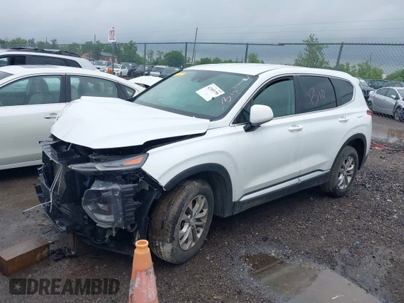 2019 Hyundai Santa Fe SE with VIN 5NMS2CAD1KH032805, listed as a IAAI auction lot 42385798 with Not provided miles and . Bid and sale history available at DreamBid. Image 2.