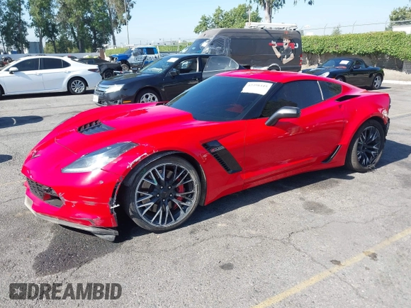 2016 Chevrolet Corvette Z06 3LZ with VIN 1G1YU2D62G5609288, listed as a IAAI auction lot 42498445 with 55,696 mi miles and . Bid and sale history available at DreamBid. Image 2.