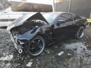 2012 Ford Mustang GT Premium with VIN 1ZVBP8CF1C5263105, listed as a Copart auction lot 43135345 with 146,670 mi miles and Salvage Title. Bid and sale history available at carsss.com. Image 1.