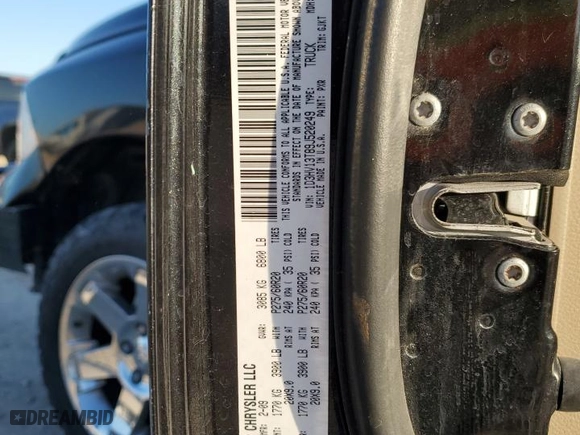 2009 Dodge Ram 1500 SLT with VIN 1D3HV13T89J520249, listed as a Copart auction lot 46932665 with 151,515 mi miles and Clean Title. Bid and sale history available at carsss.com. Image 12.
