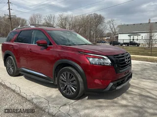 2023 Nissan Pathfinder Platinum with VIN 5N1DR3DH1PC265961, listed as a Copart auction lot 50937965 with 20,268 mi miles and Clean Title. Bid and sale history available at carsss.com. Image 1.