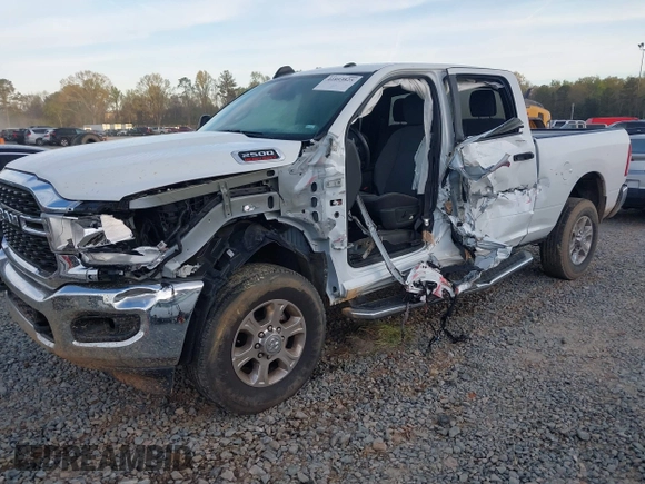 2024 Ram 2500 Big Horn with VIN 3C6UR5DJ4RG249893, listed as a IAAI auction lot 41893825 with 33,955 mi miles. Bid and sale history available at carsss.com. Image 20.