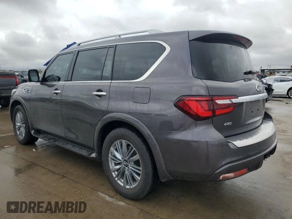 2022 Infiniti QX80 PREMIUM SELECT with VIN JN8AZ2AE4N9292548, listed as a Copart auction lot 85469534 with 35,106 mi miles and Salvage Title. Bid and sale history available at carsss.com. Image 2.