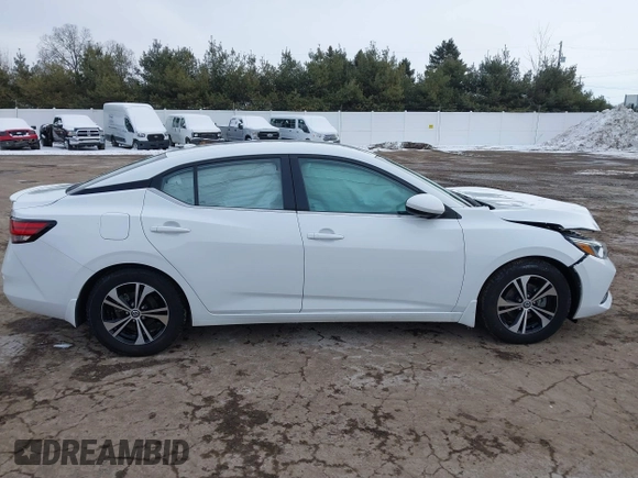 2021 Nissan Sentra SV with VIN 3N1AB8CV5MY268500, listed as a IAAI auction lot 41576778 with 22,137 mi miles and . Bid and sale history available at DreamBid. Image 13.