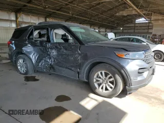 2021 Ford Explorer with VIN 1FMSK7BH9MGB45058, listed as a Copart auction lot 53556535 with 25,383 mi miles and Salvage Title. Bid and sale history available at carsss.com. Image 4.