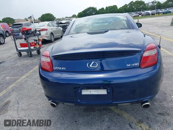 2006 Lexus SC 430 with VIN JTHFN48Y569001385, listed as a IAAI auction lot 42622825 with 61,002 mi miles and . Bid and sale history available at DreamBid. Image 16.